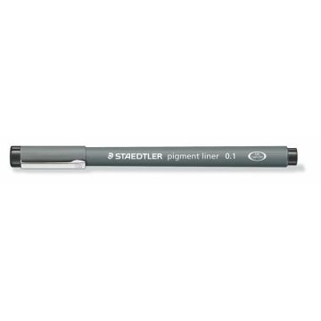   Tusfilc, 0,1 mm, STAEDTLER "Pigment Liner 308", fekete