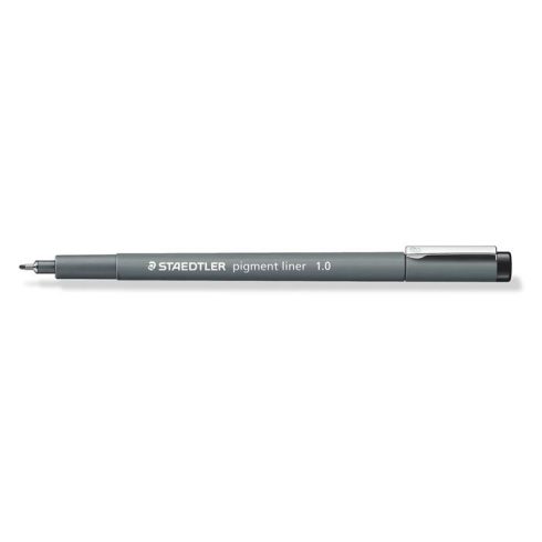 Tusfilc, 1 mm, STAEDTLER "Pigment Liner 308", fekete