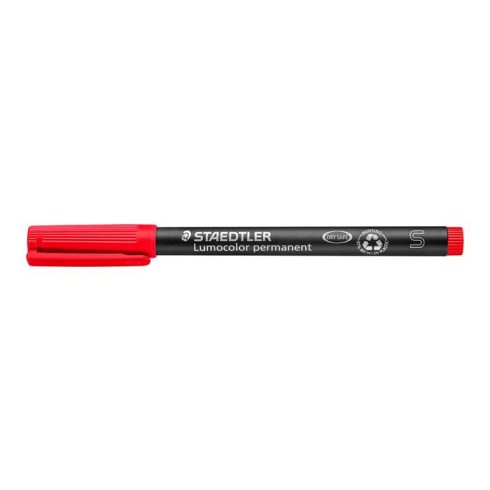 Alkoholos marker, OHP, 0,4 mm, STAEDTLER "Lumocolor® 313 S", piros