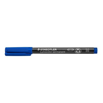   Alkoholos marker, OHP, 1 mm, STAEDTLER "Lumocolor® 317 M", kék
