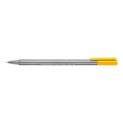 Tűfilc, 0,3 mm, STAEDTLER "Triplus 334", napsárga