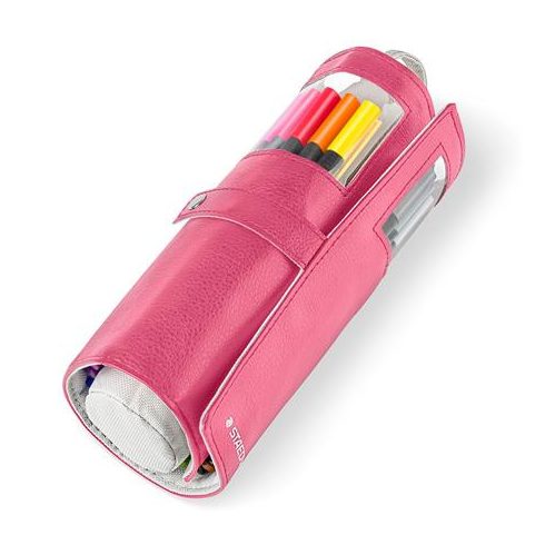 Tűfilc készlet feltekerhető tolltartóban vegyes színekben, 0,3 mm, STAEDTLER "Triplus® 334", 20 különböző szín