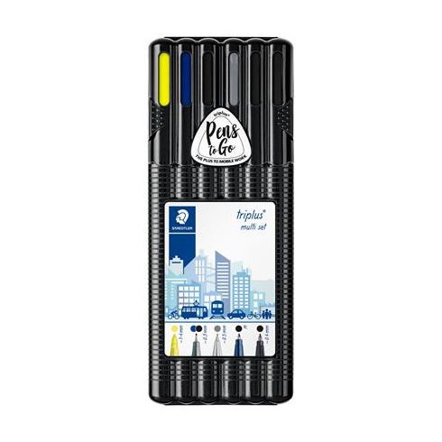 Vegyes írószer készlet, 6 darabos, STAEDTLER "Triplus® multi set 34"