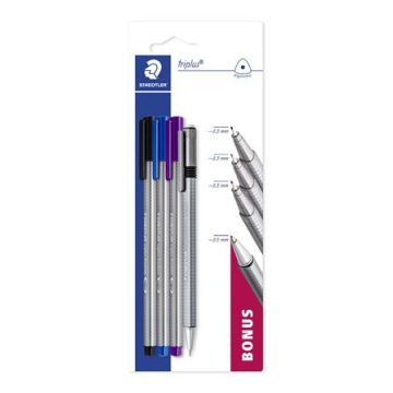   Vegyes írószer készlet, 4 darabos, STAEDTLER "Triplus® multi set 34P2"