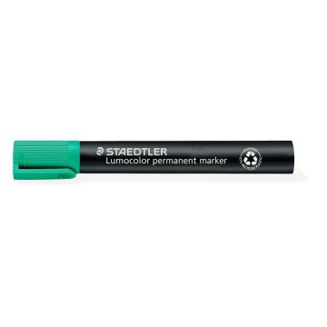   Alkoholos marker, 2-5 mm, vágott, STAEDTLER "Lumocolor® 350", zöld