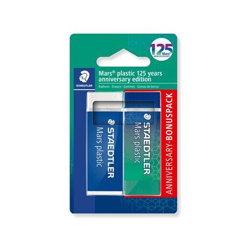Radír, STAEDTLER "Mars® Plastic 526 , 125 years", kék-zöld