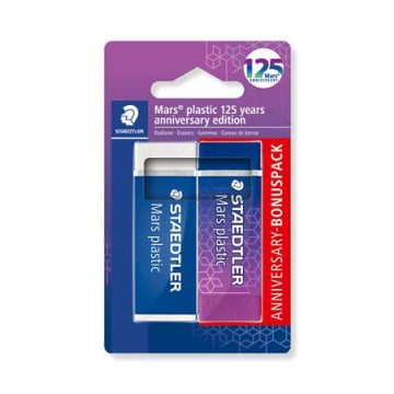   Radír, STAEDTLER "Mars® Plastic 526, 125 years", kék-lila