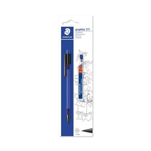 Nyomósirón és grafitbél, 0,5 mm, STAEDTLER "Graphite 777", vegyes színek