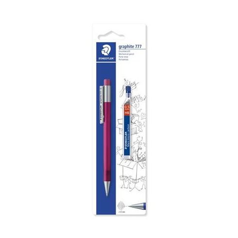 Nyomósirón és grafitbél, 0,5 mm, STAEDTLER "Graphite 777", vegyes színek