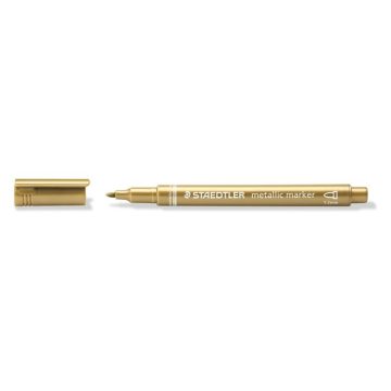   Dekormarker, 1-2 mm, kúpos, STAEDTLER "8323", arany