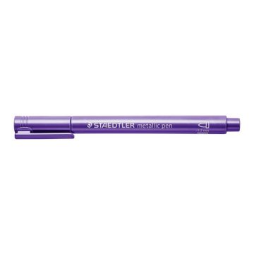   Dekormarker, 1-2 mm, kúpos, STAEDTLER "8323", metál lila
