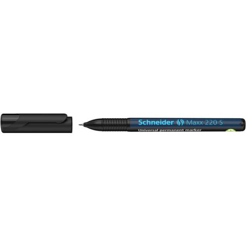Alkoholos marker, OHP, 0,4 mm, SCHNEIDER "Maxx 220 S", fekete