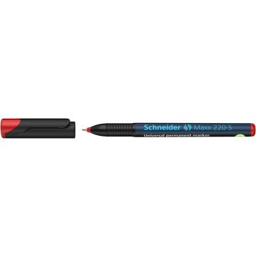  Alkoholos marker, OHP, 0,4 mm, SCHNEIDER "Maxx 220 S", piros