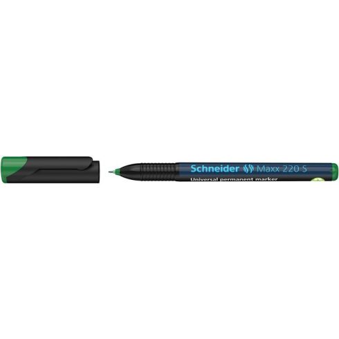 Alkoholos marker, OHP, 0,4 mm, SCHNEIDER "Maxx 220 S", zöld
