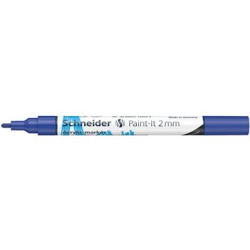   Dekormarker, akril, 2 mm, SCHNEIDER "Paint-It 310", kék