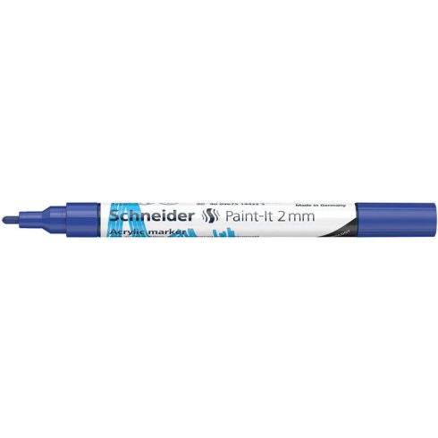 Dekormarker, akril, 2 mm, SCHNEIDER "Paint-It 310", kék