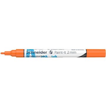   Dekormarker, akril, 2 mm, SCHNEIDER "Paint-It 310", narancssárga