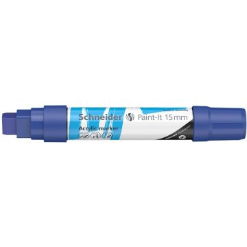   Dekormarker, akril, 15 mm, SCHNEIDER "Paint-It 330", kék