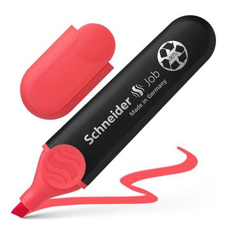 Szövegkiemelő, 1-5 mm, SCHNEIDER "Job 150", piros