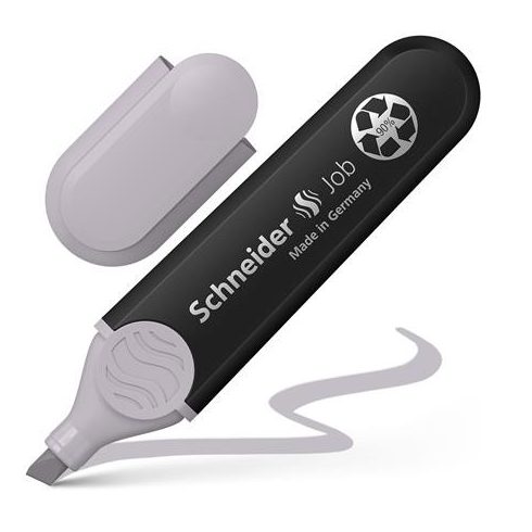 Szövegkiemelő, 1-5 mm, SCHNEIDER "Job Pastel", szürke