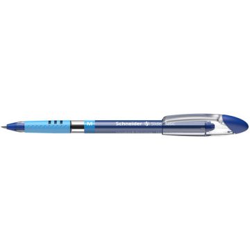   Golyóstoll, 0,5 mm, kupakos, SCHNEIDER "Slider Basic M", kék