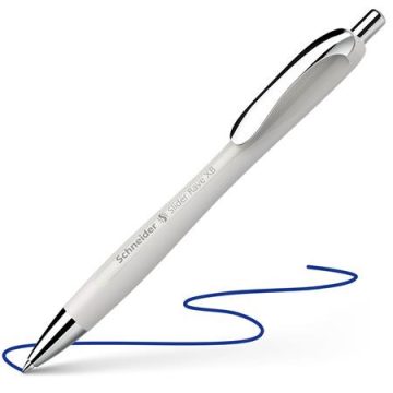   Golyóstoll, 0,7 mm, nyomógombos, SCHNEIDER "Slider Rave XB", ezüst szürke