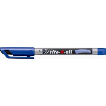   Alkoholos marker, 0,4 mm, kúpos, STABILO "Write-4-all", kék