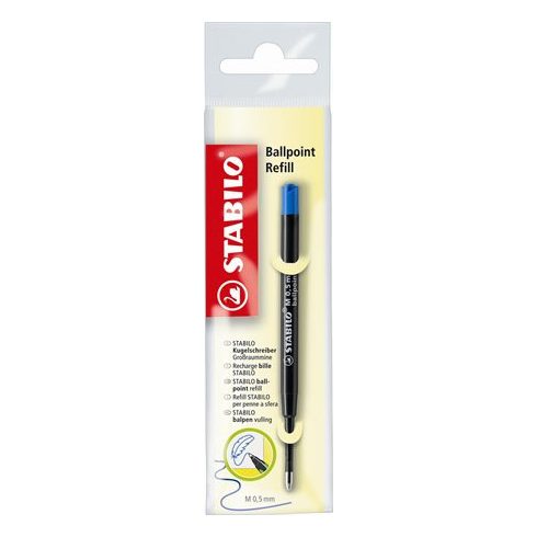 Golyóstollbetét, 0,5 mm, STABILO, "Smartball" és "Easyball" tollhoz, kék