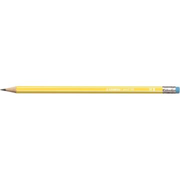   Grafitceruza radírral, HB, hatszögletű, STABILO "Pencil 160", sárga