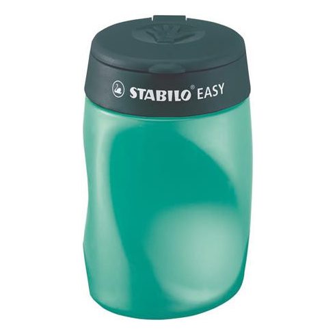 Hegyező, háromlyukú, tartályos, balkezes, STABILO "Easy", olajzöld