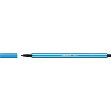 Filctoll, 1 mm, STABILO "Pen 68", neon kék