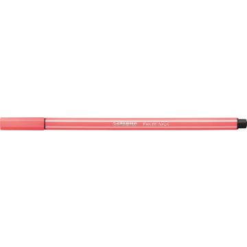 Filctoll, 1 mm, STABILO "Pen 68", neon piros