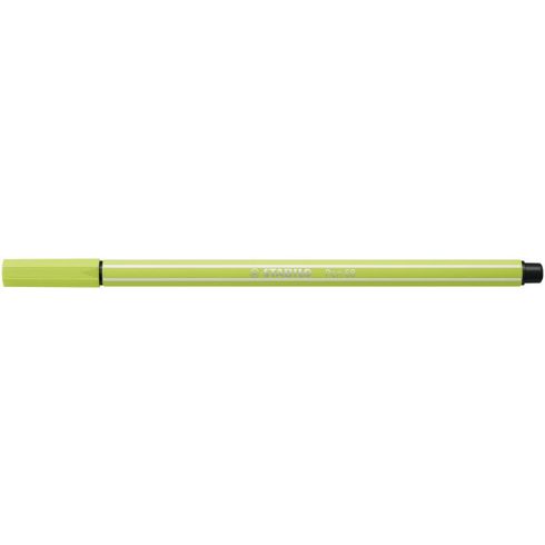 Filctoll, 1 mm, STABILO "Pen 68", limezöld
