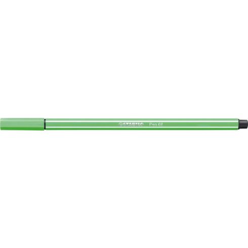 Filctoll, 1 mm, STABILO "Pen 68", smaragdzöld
