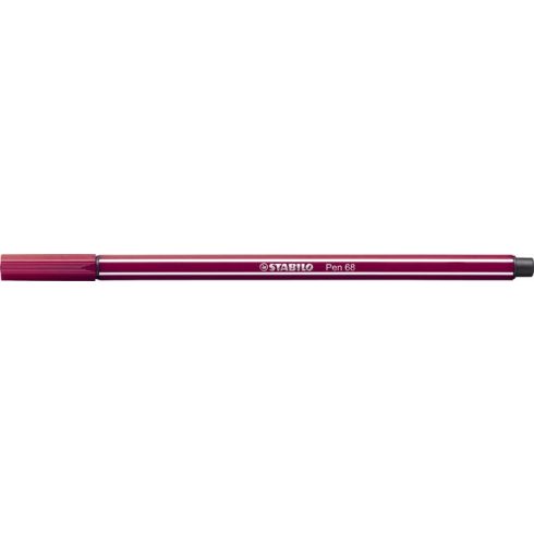 Filctoll, 1 mm, STABILO "Pen 68", bíborvörös