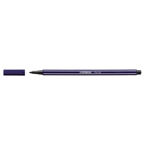 Filctoll, 1 mm, STABILO "Pen 68", berlini kék