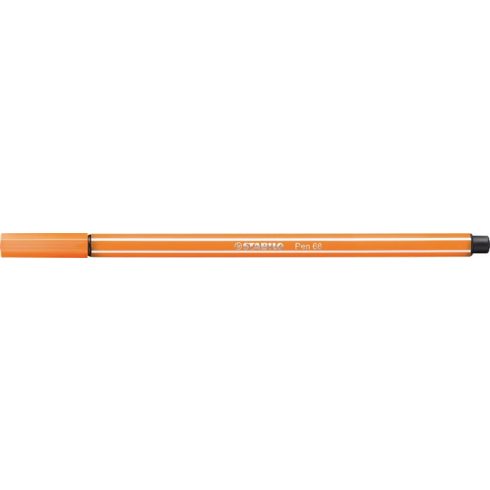Filctoll, 1 mm, STABILO "Pen 68", halvány narancssárga