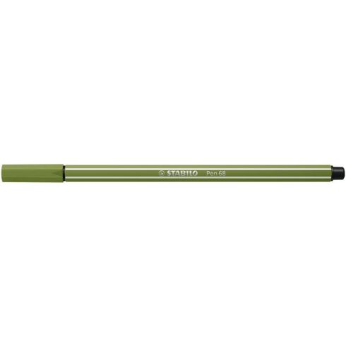 Filctoll, 1 mm, STABILO "Pen 68", mohazöld
