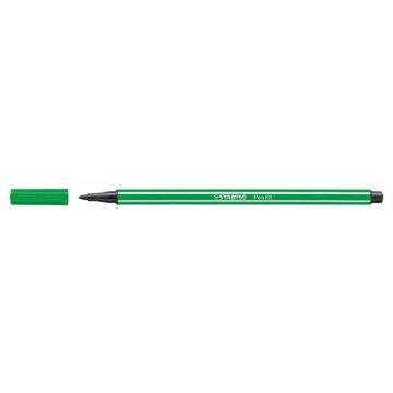 Filctoll, 1 mm, STABILO "Pen 68", zöld