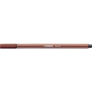 Filctoll, 1 mm, STABILO "Pen 68", téglavörös