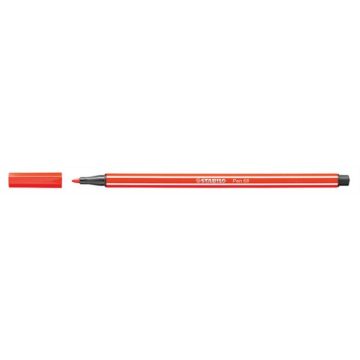 Filctoll, 1 mm, STABILO "Pen 68", világos piros