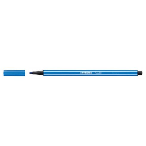 Filctoll, 1 mm, STABILO "Pen 68", sötétkék
