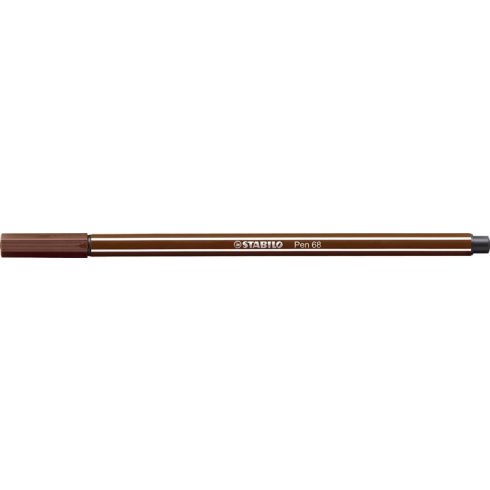 Filctoll, 1 mm, STABILO "Pen 68", barna
