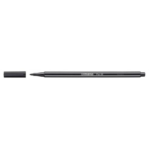 Filctoll, 1 mm, STABILO "Pen 68", fekete