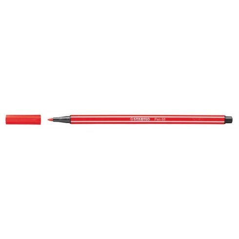 Filctoll, 1 mm, STABILO "Pen 68", kármin piros
