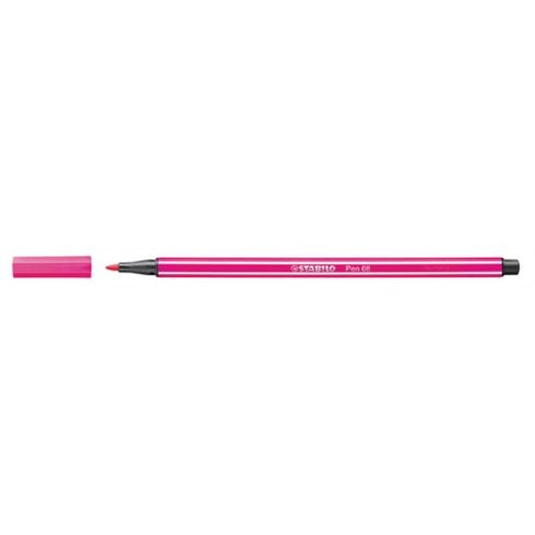 Filctoll, 1 mm, STABILO "Pen 68", rózsaszín