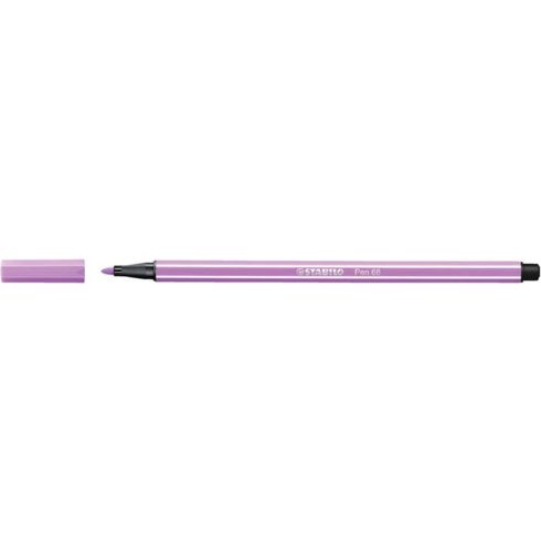 Filctoll, 1 mm, STABILO "Pen 68", pasztell-lila