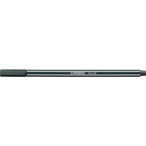Filctoll, 1 mm, STABILO "Pen 68", sötétzöld