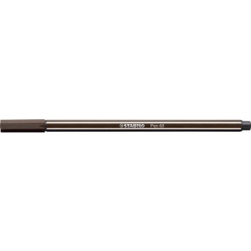 Filctoll, 1 mm, STABILO "Pen 68", kávébarna