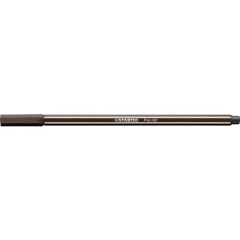 Filctoll, 1 mm, STABILO "Pen 68", kávébarna